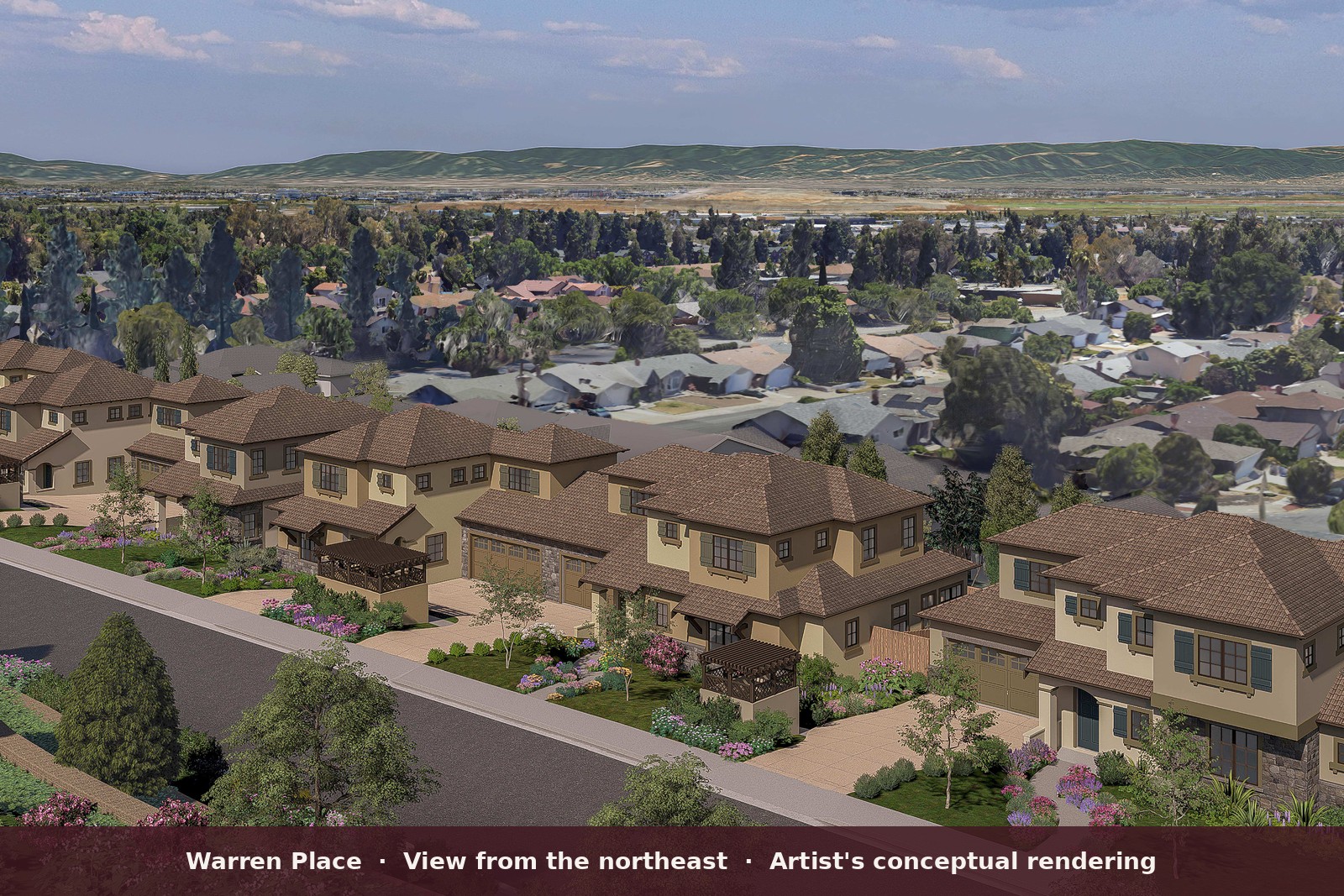 Warren Place conceptual rendering from the northeast