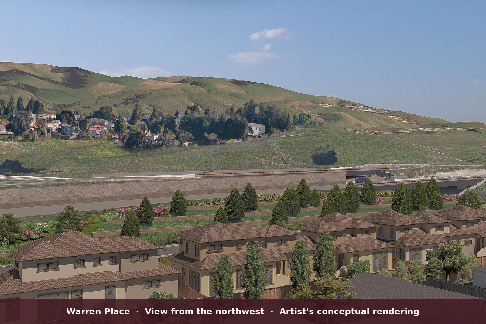 Warren Place conceptual rendering from the northwest